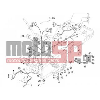 PIAGGIO - MP3 125 IE 2009 - Electrical - Complex harness - 430264 - ΒΙΔΑ M5X10
