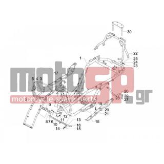 PIAGGIO - MP3 125 IE TOURING 2012 - Πλαίσιο - Frame / chassis - 6558355 - ΣΑΣΣΙ MP3 125<>400-LT ΜΠΡΟΣ (ΒΑΣΗ ΦΑΝΟΥ)