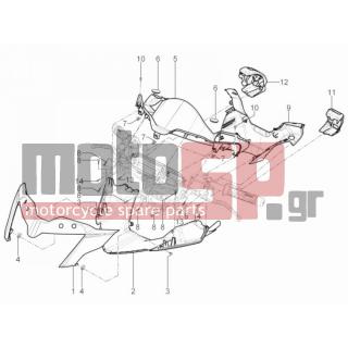 PIAGGIO - MP3 125 YOURBAN ERL 2012 - Body Parts - COVER steering - 67200400BT - ΚΑΠΑΚΙ ΤΙΜ MP3 YOURBAN ΕΞΩΤ ΛΕΥΚΟ 566
