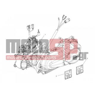 PIAGGIO - MP3 125 YOURBAN ERL 2011 - Engine/Transmission - engine Complete - 497553 - ΣΕΤ ΦΛΑΝΤΖΕΣ+ΤΣΙΜ SCOOTER 125-150 4T 09>