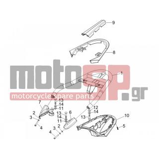 PIAGGIO - BEVERLY 250 CRUISER E3 2009 - Body Parts - grid back - 653591 - ΣΧΑΡΑ ΠΙΣΩ BEVERLY CRUISER