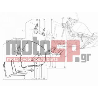 PIAGGIO - MP3 125 YOURBAN ERL 2012 - Body Parts - Windshield - Glass - 622010 - ΒΙΔΑ ΠΑΡΜΠΡΙΖ BEVERLY TOURER