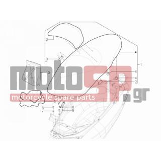 PIAGGIO - MP3 125 YOURBAN ERL 2012 - Body Parts - Saddle / Seats - 65739000C1 - ΣΕΛΑ MP3 YOURBAN ΓΙΑ ΟΧΗΜΑ 98/Α-713-854