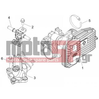 PIAGGIO - BEVERLY 250 CRUISER E3 2009 - Engine/Transmission - Throttle body - Injector - Fittings insertion - 830061 - ΠΑΞΙΜΑΔΙ M5X16