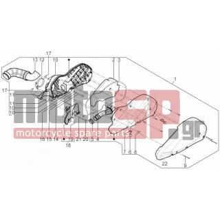 PIAGGIO - MP3 125 YOURBAN ERL 2013 - Engine/Transmission - Air filter - 830056 - ΠΛΑΚΑΚΙ