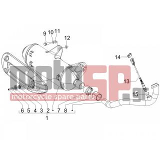 PIAGGIO - MP3 250 2007 - Exhaust - silencers - 584344 - ΑΙΣΘΗΤΗΡΑΣ ΛΑΜΔΑ SCOOTER 125250 I-325m