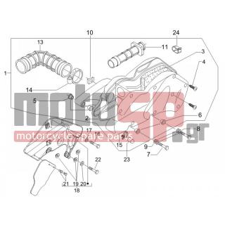 PIAGGIO - BEVERLY 250 CRUISER E3 2007 - Engine/Transmission - Air filter - 830057 - ΠΛΑΚΑΚΙ