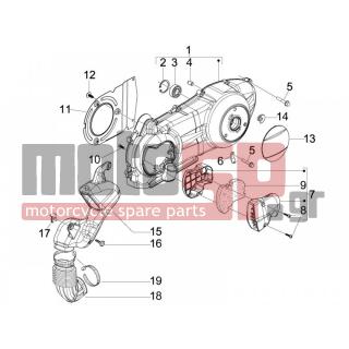 PIAGGIO - MP3 250 IE LT 2009 - Engine/Transmission - COVER sump - the sump Cooling - 842093 - ΦΙΛΤΡΟ ΑΕΡΑΓ ΕΣ BEVERLY 125 / 250 RST
