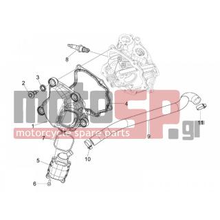 PIAGGIO - MP3 250 IE LT 2008 - Engine/Transmission - COVER head - 828421 - ΚΑΠΑΚΙ ΑΝΑΘ ΚΕΦ ΚΥΛΙΝΔ 125350 4Τ
