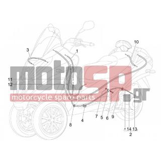 PIAGGIO - MP3 250 IE LT 2009 - Frame - cables