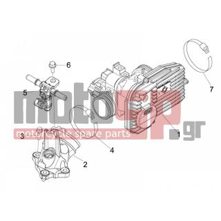 PIAGGIO - MP3 250 IE LT 2008 - Κινητήρας/Κιβώτιο Ταχυτήτων - Throttle body - Injector - Fittings insertion
