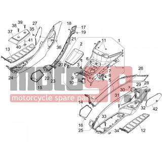 PIAGGIO - MP3 300 IE LT - MP3 300 IE LT SPORT 2012 - Body Parts - Central fairing - Sill - 259988 - ΒΙΔΑ