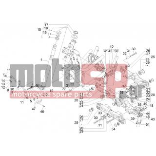 PIAGGIO - MP3 300 IE LT - MP3 300 IE LT SPORT 2014 - Suspension - Fork / bottle steering - Complex glasses - 58568R - ΣΩΛΗΝΑΣ ΣΥΣΤΗΜΑΤΟΣ ΚΑΤΕΥΘ MP3-FUOCO ΚΕΝΤ