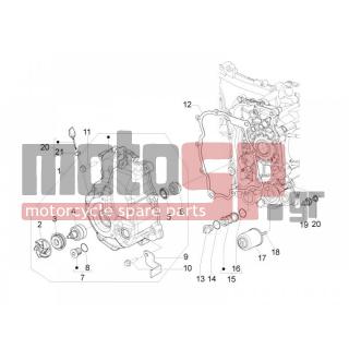 PIAGGIO - MP3 300 IE MIC 2010 - Κινητήρας/Κιβώτιο Ταχυτήτων - COVER flywheel magneto - FILTER oil
