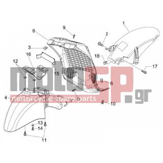 PIAGGIO - BEVERLY 250 E3 2007 - Body Parts - Apron radiator - Feather - 259830 - ΒΙΔΑ SCOOTER