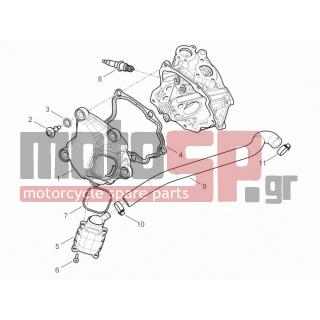 PIAGGIO - MP3 300 YOURBAN ERL 2014 - Engine/Transmission - COVER head - 828421 - ΚΑΠΑΚΙ ΑΝΑΘ ΚΕΦ ΚΥΛΙΝΔ 125350 4Τ