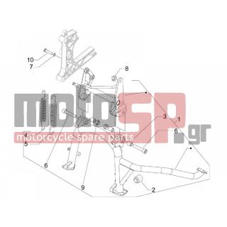 PIAGGIO - MP3 400 IE MIC 2009 - Frame - Stands - 649304 - ΣΤΑΝ ΚΕΝΤΡΙΚΟ FUOCO 500