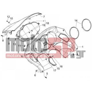 PIAGGIO - MP3 400 IE MIC 2008 - Electrical - Complex instruments - Cruscotto - 258249 - ΒΙΔΑ M4,2x19 (ΛΑΜΑΡΙΝΟΒΙΔΑ)