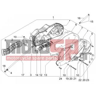 PIAGGIO - MP3 400 IE MIC 2008 - Engine/Transmission - Air filter - 830056 - ΠΛΑΚΑΚΙ