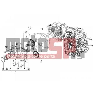 PIAGGIO - MP3 400 RL TOURING 2011 - Engine/Transmission - complex reducer - 269755 - ΤΑΠΑ ΛΑΔΙΟΥ BEV-GT 200-NEXUS-X8