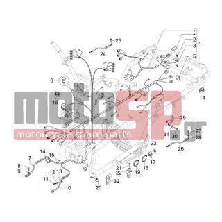 PIAGGIO - MP3 400 RL TOURING 2011 - Electrical - Complex harness - 290860 - ΑΣΦΑΛΕΙΑ 15 AMP