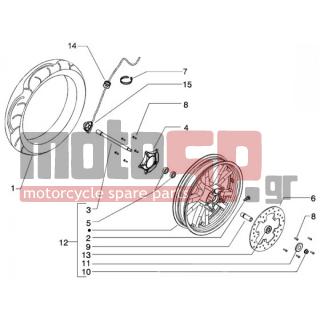 PIAGGIO - BEVERLY 125 < 2005 - Frame - FRONT wheel