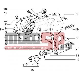 PIAGGIO - NRG EXTREME < 2005 - Engine/Transmission - COVER transmission - 564497 - ΛΑΜΑΚΙ