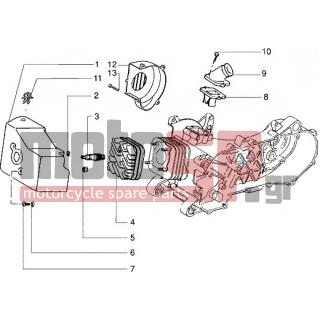 PIAGGIO - NRG EXTREME < 2005 - Brakes - Head and socket joints (with rear drum brakes Vehicles) - 435867 - Βάση στήριξης ελασμάτων