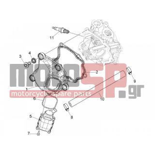 PIAGGIO - BEVERLY 250 IE E3 2006 - Engine/Transmission - COVER head - 829534 - ΚΑΠΑΚΙ ΚΕΦΑΛΗΣ ΚΥΛΙΝΔ 125300 4Τ