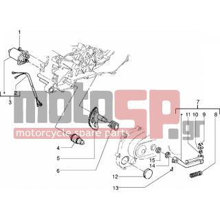 PIAGGIO - NRG MC2 < 2005 - Electrical - IGNITION - STARTER LEVER - 831458 - ΑΞΟΝΑΣ ΜΑΝΙΒΕΛΑΣ SCOOTER 50-FREE 100