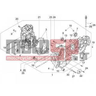 PIAGGIO - BEVERLY 250 IE E3 2006 - Engine/Transmission - OIL PAN - 875111 - ΦΛΑΝΤΖΑ ΚΑΡΤΕΡ SCOOTER 250300 ΜΕΣΑΙΑ