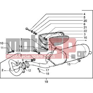 PIAGGIO - NRG MC3 < 2005 - Exhaust - Catalytic exhaust (Vehicles with drum brakes rear) - 709003 - Ροδέλα