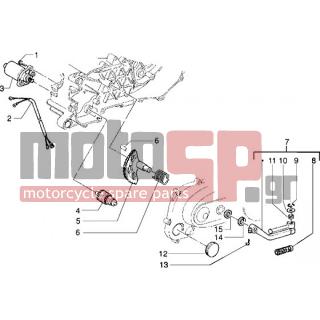 PIAGGIO - NRG MC3 < 2005 - Electrical - IGNITION - STARTER LEVER - 831458 - ΑΞΟΝΑΣ ΜΑΝΙΒΕΛΑΣ SCOOTER 50-FREE 100