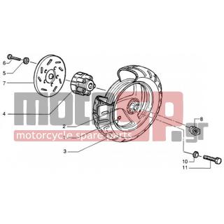 PIAGGIO - NRG MC3 DD < 2005 - Frame - rear wheel - 5602990003 - Ελαστικό 130/60-13 Michelin