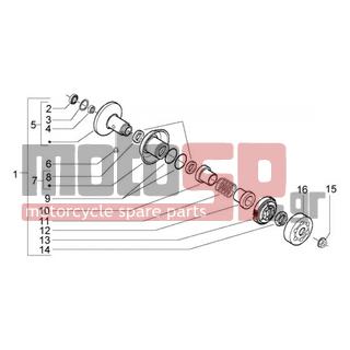 PIAGGIO - NRG POWER DD < 2005 - Engine/Transmission - driven pulley - 289519 - ΠΑΞΙΜΑΔΙ ΑΣΦΑΛΕΙΑΣ SCOOTER 50125 2T-4T