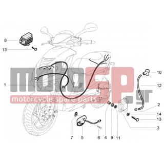 PIAGGIO - NRG POWER DD < 2005 - Electrical - Cable Group - regulator - HV coil - 433477 - ΠΑΞΙΜΑΔΙ M5X30