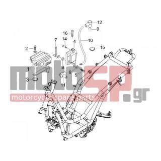 PIAGGIO - BEVERLY 250 IE E3 2006 - Electrical - Voltage regulator -Electronic - Multiplier - 414838 - ΒΙΔΑ M6x35