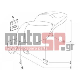 PIAGGIO - BEVERLY 250 IE E3 2006 - Body Parts - Saddle / Seats - 621498 - ΚΑΛΥΜΜΑ ΣΕΛΑΣ Χ8/BEV-FUOCO-GT200-MP3