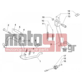 PIAGGIO - BEVERLY 250 IE E3 2006 - Frame - Stands - 639542 - ΒΑΛΒΙΔΑ ΗΛ ΠΛΑΓ ΣΤΑΝ SC 125800 ΜΑΚΡΟΣΤ
