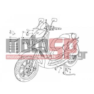 PIAGGIO - BEVERLY 250 IE E3 2007 - Electrical - Complex harness - 290860 - ΑΣΦΑΛΕΙΑ 15 AMP