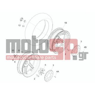 PIAGGIO - NRG POWER DD 2012 - Πλαίσιο - rear wheel - 274369 - ΒΙΔΑ M6X12