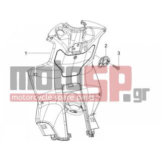 PIAGGIO - NRG POWER DD 2008 - Body Parts - Storage Front - Extension mask - 259349 - ΒΙΔΑ 4,2X13