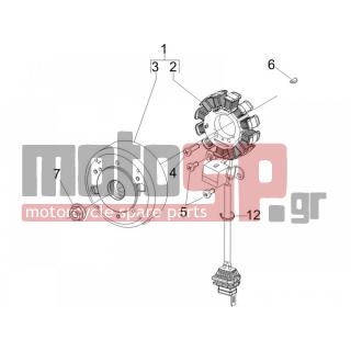 PIAGGIO - NRG POWER DD SERIE SPECIALE 2011 - Engine/Transmission - flywheel magneto - 584526 - ΒΟΛΑΝ SCOOTER 50 2T