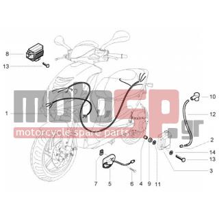 PIAGGIO - NRG POWER DT < 2005 - Electrical - Cable Group - regulator - HV coil - 16686 - Επίπεδη ροδέλα 5,2x18x1,5