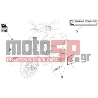 PIAGGIO - NRG POWER DT SERIE SPECIALE 2007 - Εξωτερικά Μέρη - Signs and stickers - 895839 - ΑΥΤ/ΤΟ 