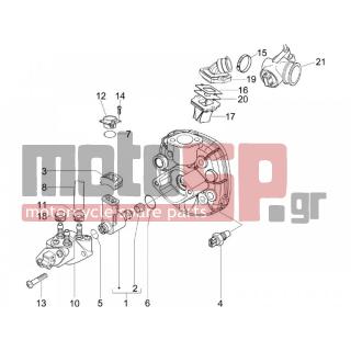 PIAGGIO - NRG POWER PURE JET 2008 - Engine/Transmission - Throttle body - Injector - Fittings insertion - 829480 - ΒΑΛΒΙΔΑ ΑΕΡΟΣ ΚΕΦ ΚΥΛ SCOOTER INEZ