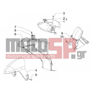 PIAGGIO - NRG POWER PURE JET 2010 - Body Parts - Apron radiator - Feather - 259830 - ΒΙΔΑ SCOOTER