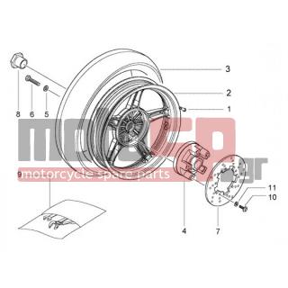PIAGGIO - NRG POWER PUREJET < 2005 - Frame - rear wheel - 15792 - Βίδα M8x30