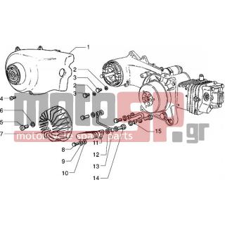 PIAGGIO - SFERA RST 125 < 2005 - Engine/Transmission - COOLING COVER - OIL COOLER - 482080 - ΚΑΠΑΚΙ ΠΡΟΣΤΑΤΕΥΤ.VESPA ET4