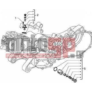 PIAGGIO - SFERA RST 125 < 2005 - Frame - Chain tensioner - pass valve - 4366325 - ΒΑΛΒΙΔΑ BY-PASS ΕΤ4-RST 125